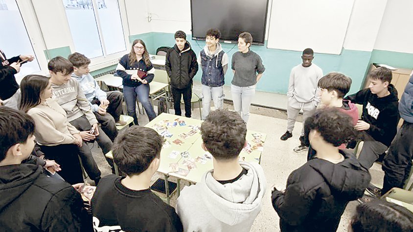 L'alumnat de 3r d'ESO de l'Institut de Santa Coloma inicia sessions de participació juvenil i arrelament