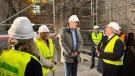El ministre Jordi Hereu visita Montblanc per conèixer l’estat de les obres de Sant Francesc