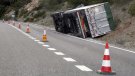 Bolca un camió al coll de Lilla