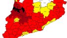 Agricultura alerta de l'alt risc d'incendi a partir de demà