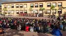 Visita de la família reial de la Setmana Medieval a les escoles