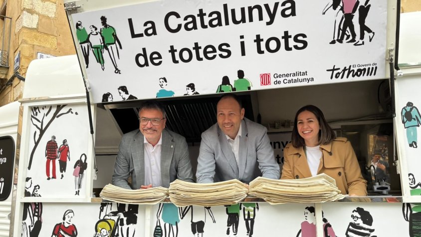 Montblanc acull l’InfoTruck del Govern de la Generalitat durant les festes de Sant Maties