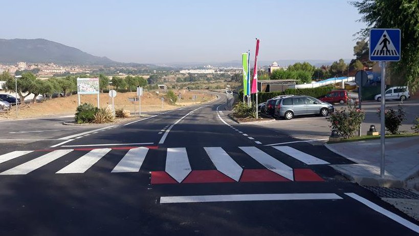 Nou reductor de velocitat a la carretera que uneix Montblanc i Prenafeta