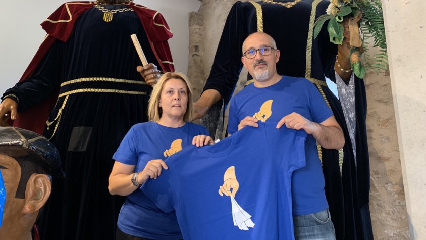 La Geganta de Montblanc protagonitza la samarreta de la Festa Major 2019