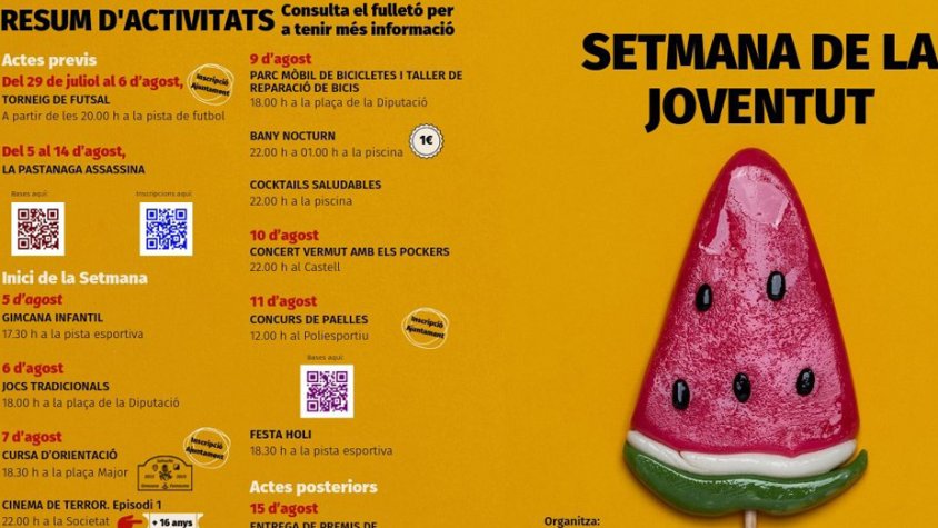 Més de 15 activitats composen la Setmana de la Joventut de Solivella